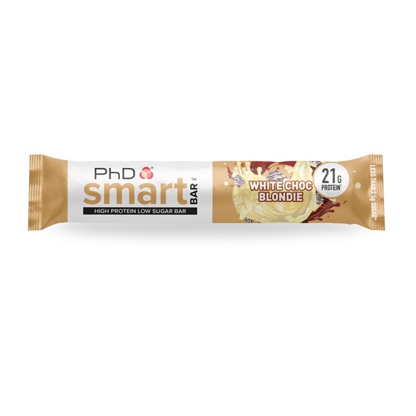 Phd smart protein bar bela čokolada 64g