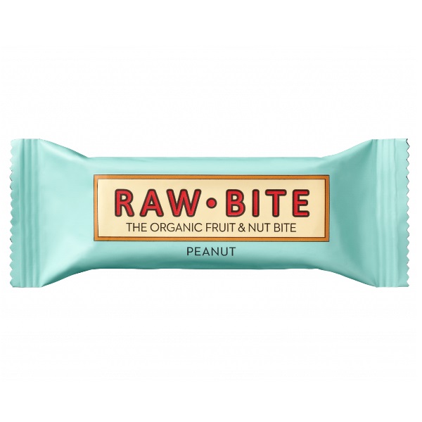 Raw Bite voćni energetski bar organski - kikiriki 50g