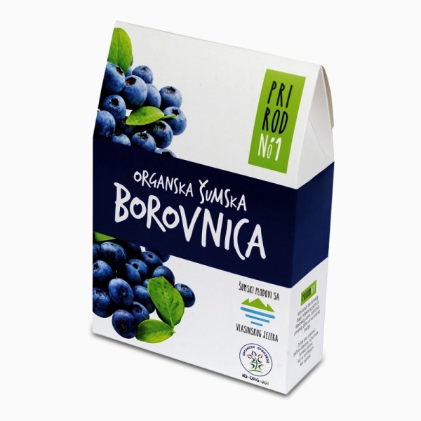 Borovnica šumska zamrznuta organska 250g Nisha