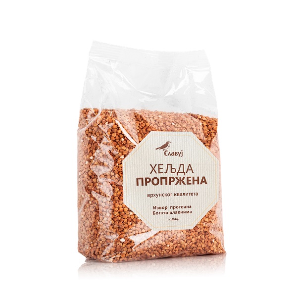 Heljda propržena  bez glutena Slavuj 1kg