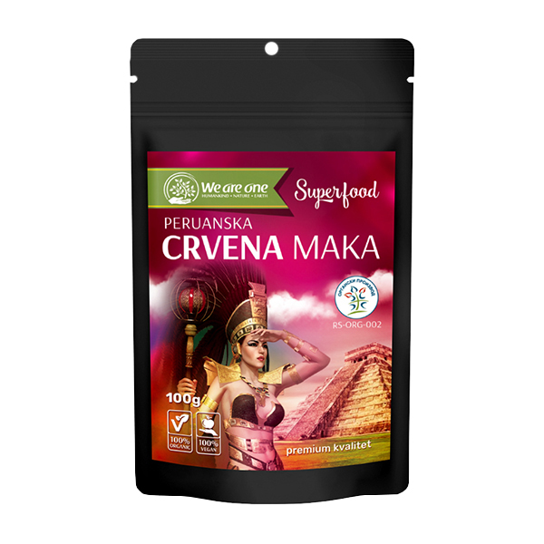 Crvena maka u prahu organic 100g We are one