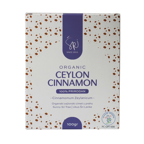 Cejlonski cimet u prahu organic Šri 100g 