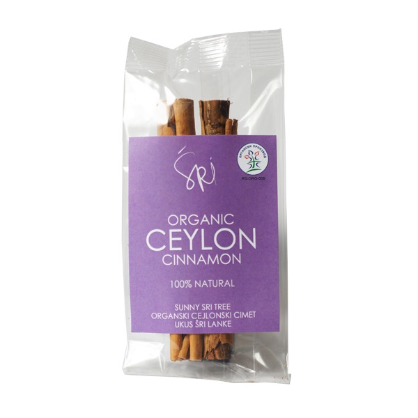 Cejlonski cimet - štapići organic Šri  16g