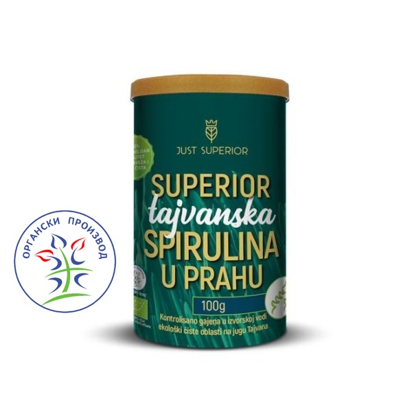 Superior tajvanska spirulina u prahu 100g Just Superior 