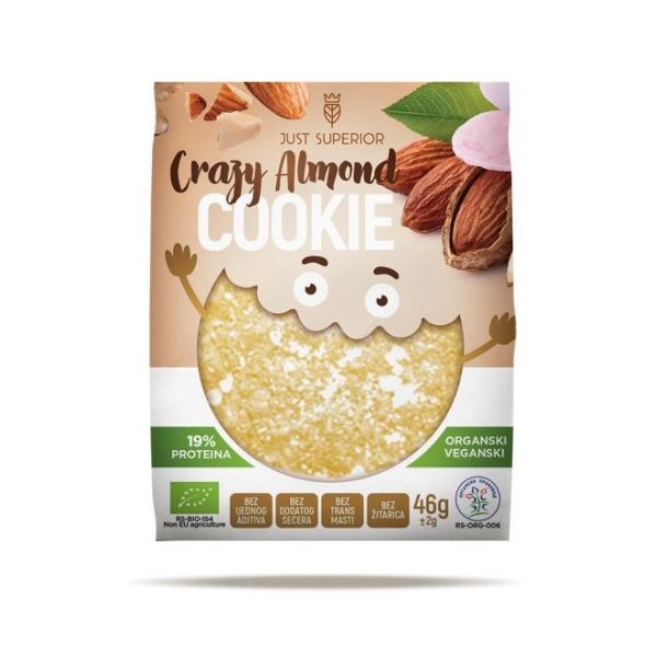  Keks od badema - Crazy Almond Cookie 46g Just Superior