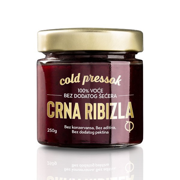 Crna ribizla voćni namaz Cold Pressok 250g