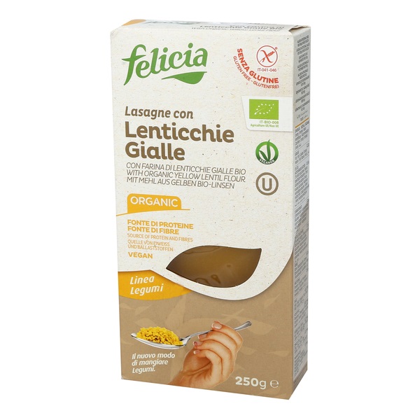 Lazanje od sočiva organic bez glutena Felicia 250g