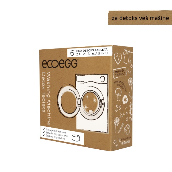 ECOEGG 3u1eko-detoks tablete za veš mašinu, 6 tableta