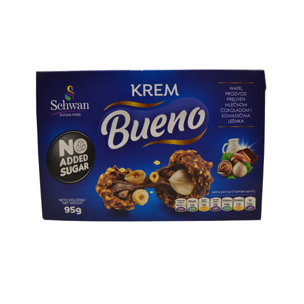 Krem bueno bez šećera Schwan 95g