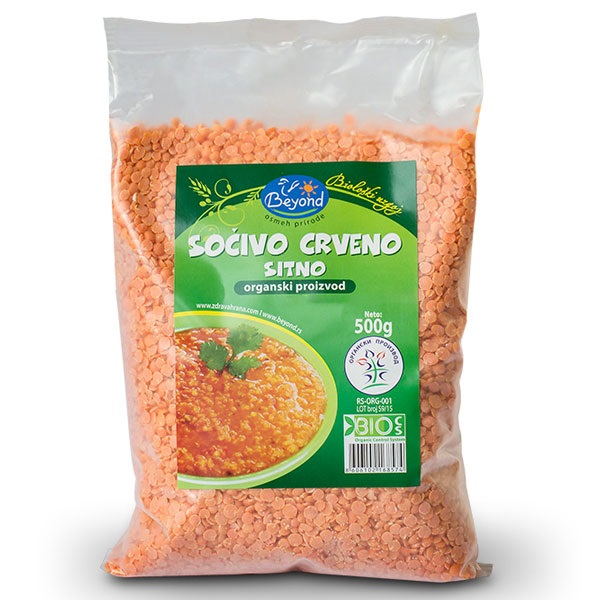 Organsko sočivo crveno Beyond 500g