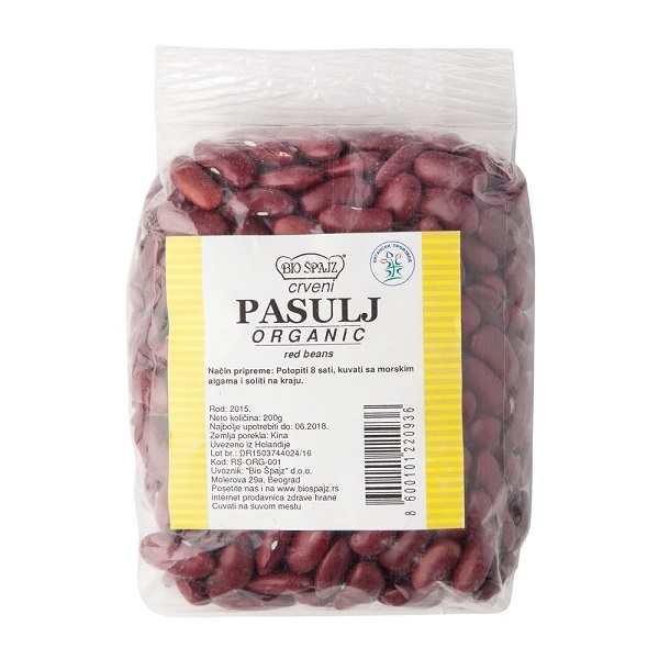Organik crveni pasulj Bio Špajz 200g