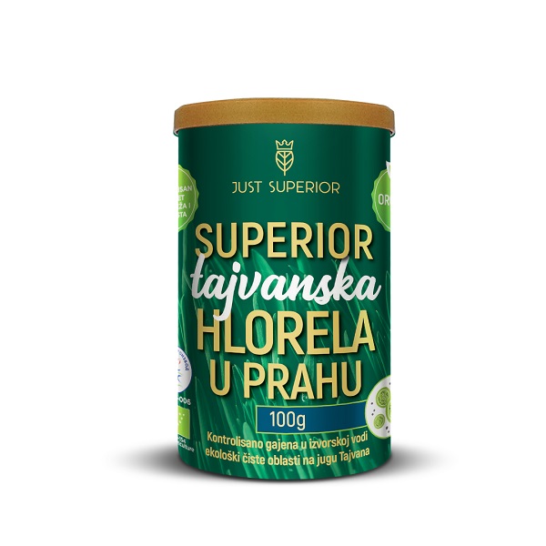 Tajvanska hlorela u prahu organic Just Superior 100g