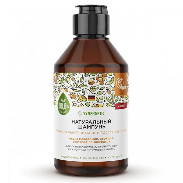 Synergetic prirodni šampon za ishranu i oporavak kose 250ml