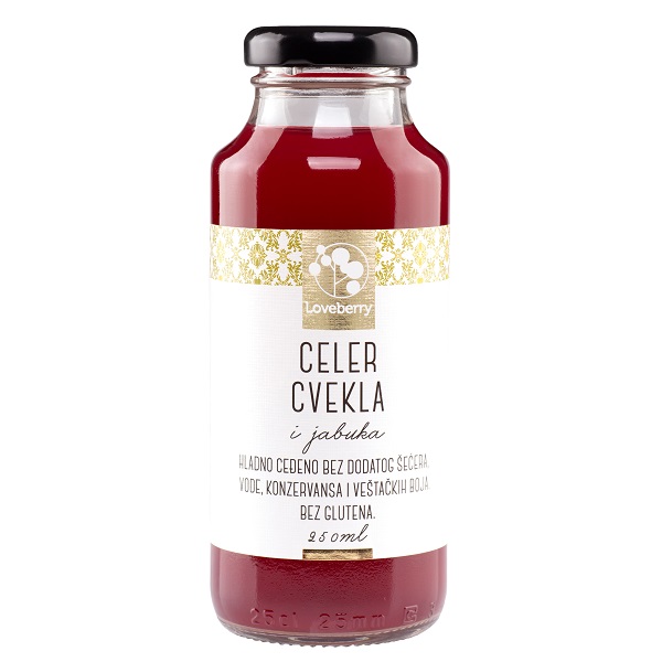 Sok od cvekle celera i jabuke Loveberry 250ml