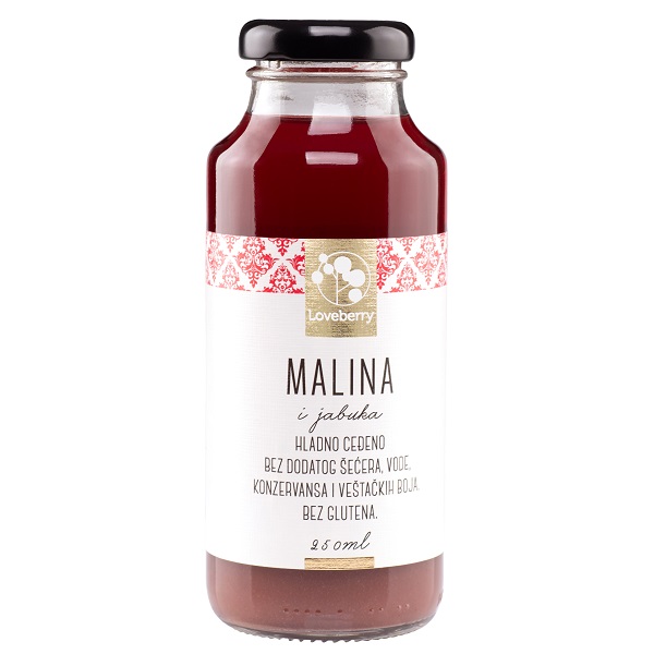 Malina i jabuka sok Loveberry 250ml