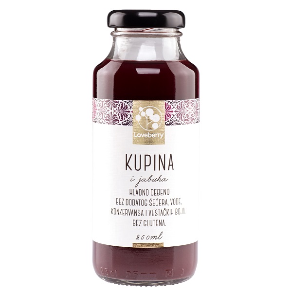 Kupina i jabuka sok Loveberry 250ml