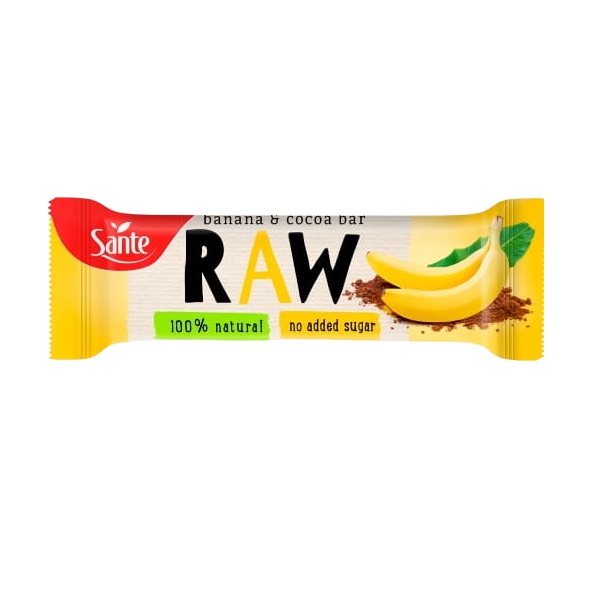 Sante Raw banana čoko bar 35 g
