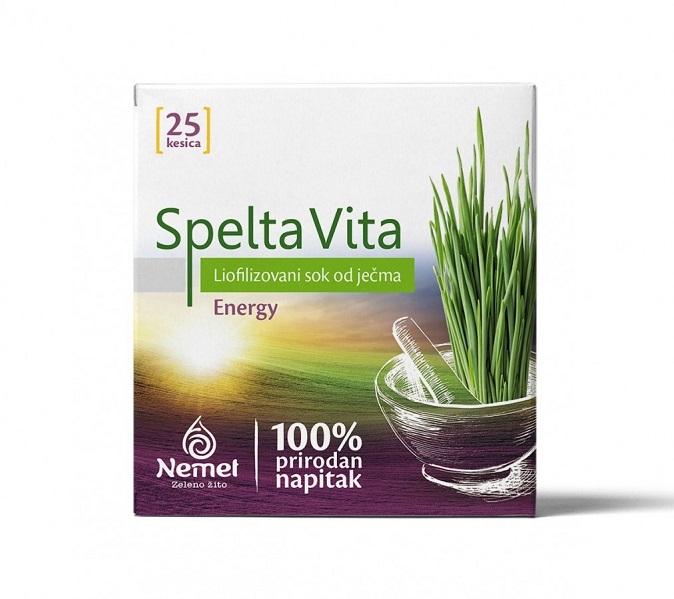 Spelta Vita ENERGY - Liofilizovani sok ječmene trave 0,7g x 25 kesica 