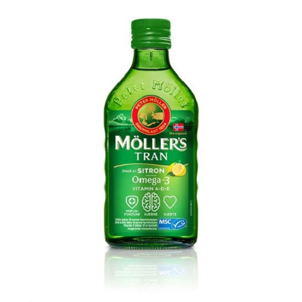 Möller's Omega 3 Citron 250ml  Ulje jetre bakalara sa ukusom limuna