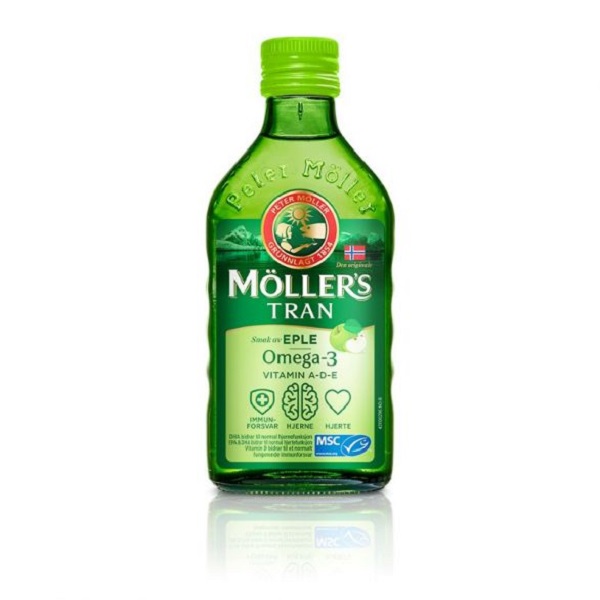 Möller's Omega 3 Apple 250ml Ulje jetre bakalara sa ukusom jabuke