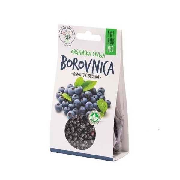 Organska Borovnica osmotski sušena 80g Nisha