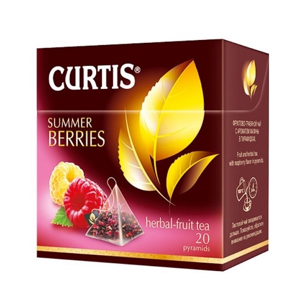 Curtis Summer Berries - biljni čaj sa komadićima voća i aromom maline 20 kesica
