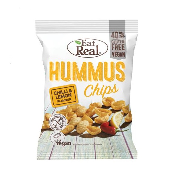 EAT REAL čips od humusa lemon chilli 45g