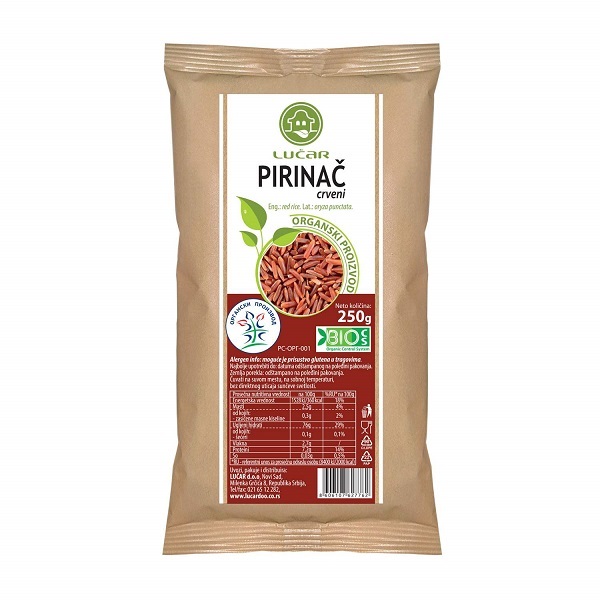 Crveni  Pirinač organski 250g Lučar