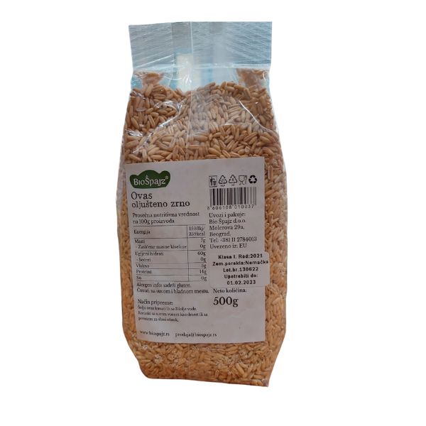 Ovas oljušteni 500g Bio špajz
