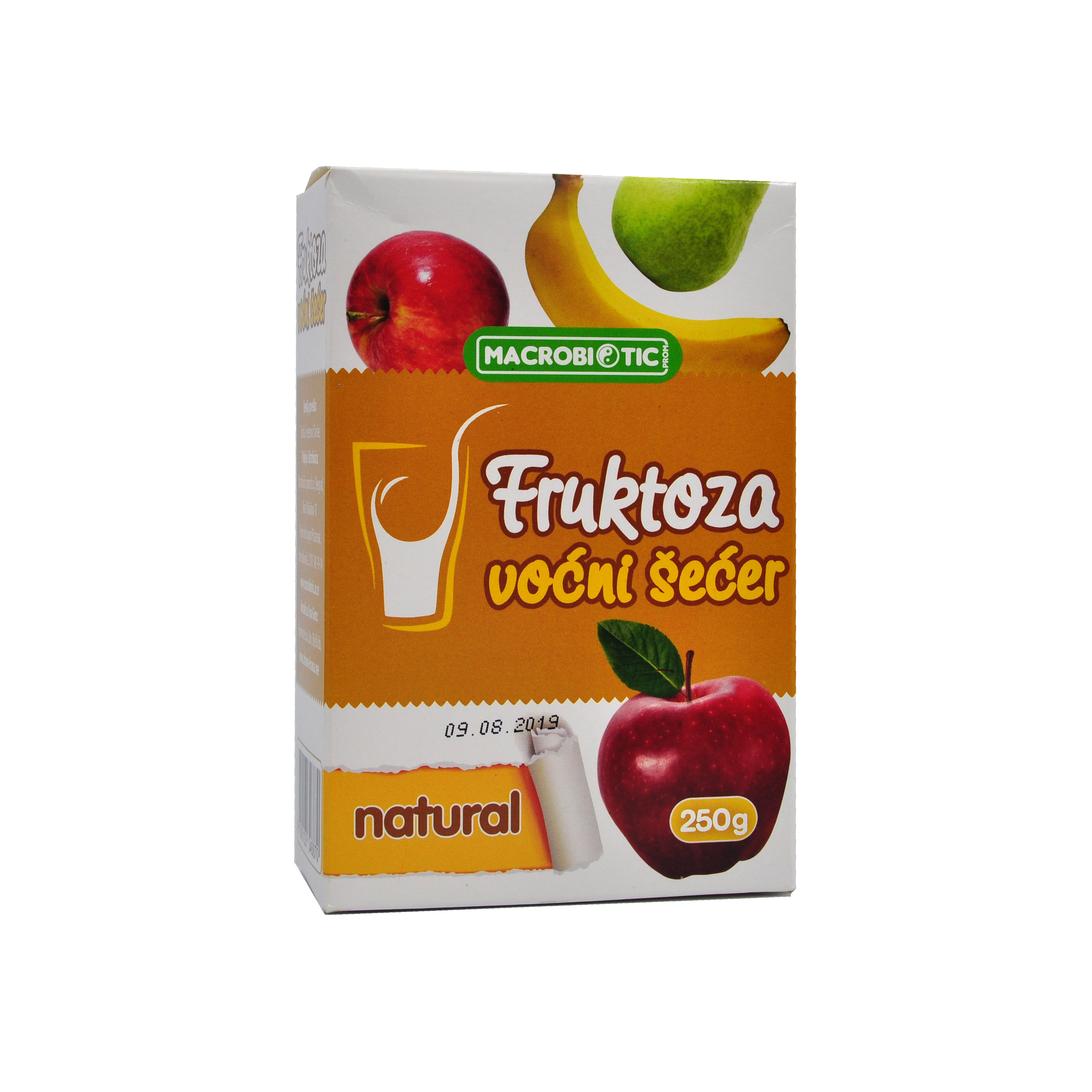 Fruktoza voćni šećer natural 250g Macrobiotic Prom