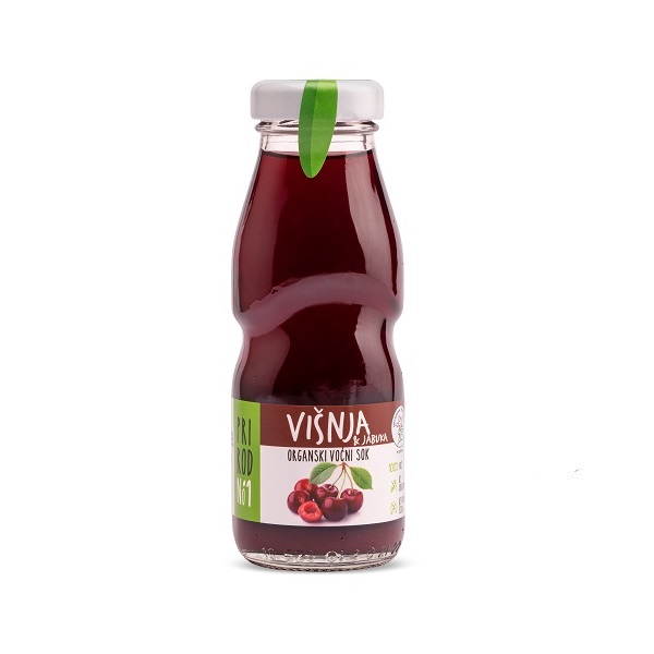 Višnja&Jabuka organski voćni sok 200ml Nisha