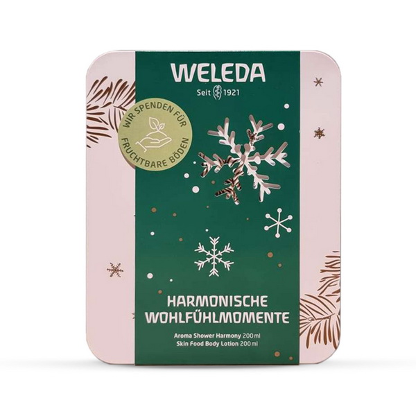Weleda Set HARMONISCHE WOHLFUHLMOMENTE - Zlatni (Skin Food Losion 200ml + Harmony Tuš Gel 200ml)