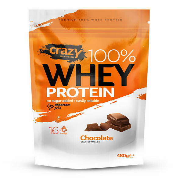 Whey Protein ČOKOLADA 480g Crazy Nutrition 