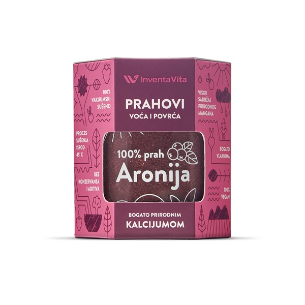 100% Aronija prah 75g Inventa Vita