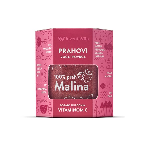 100% Malina prah 75G Inventa Vita