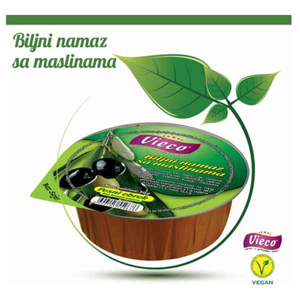 Biljni Namaz sa Maslinama 50g Vieco