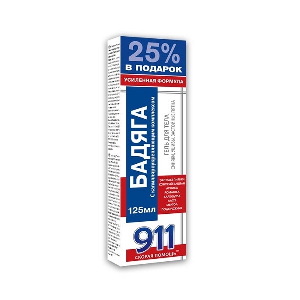  Badjaga -911 gel za telo 125ml