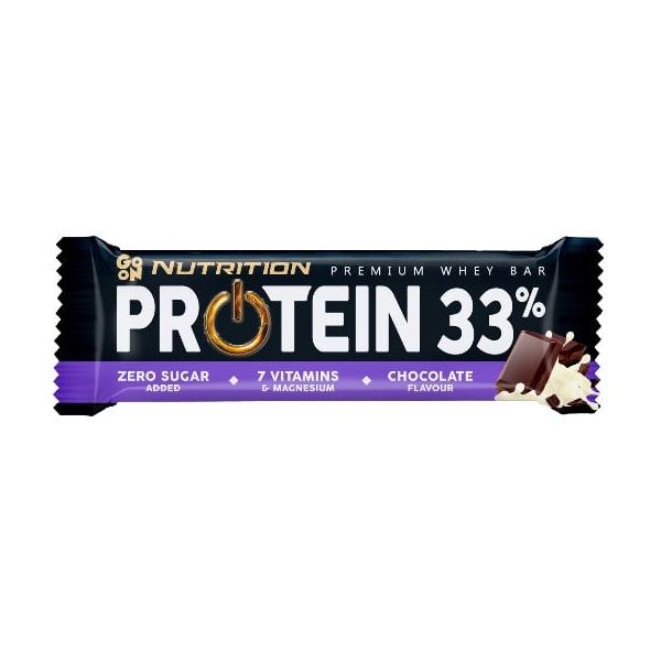 Protein bar Čokolada 33% proteina – bez dodatog šećera 50g Go On Nutrition
