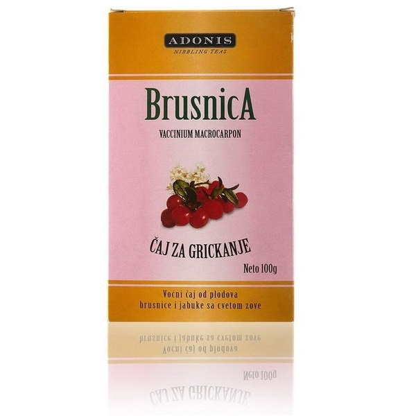 Brusnica čaj za grickanje  50g ADONIS