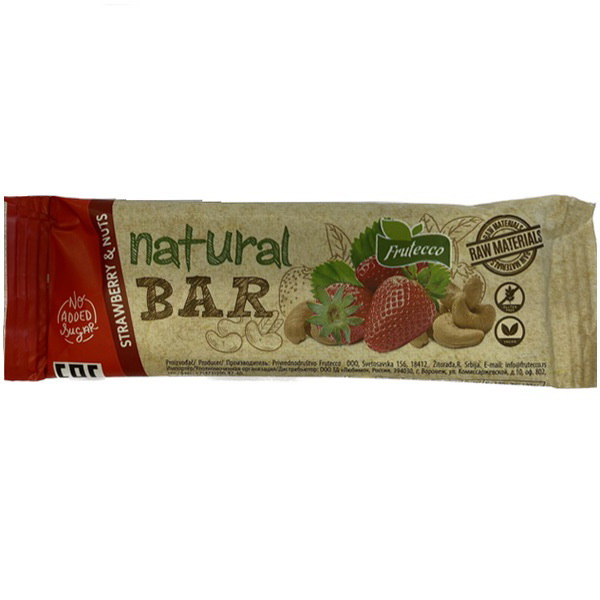 Natural Bar JAGODA 35g FRUTECCO