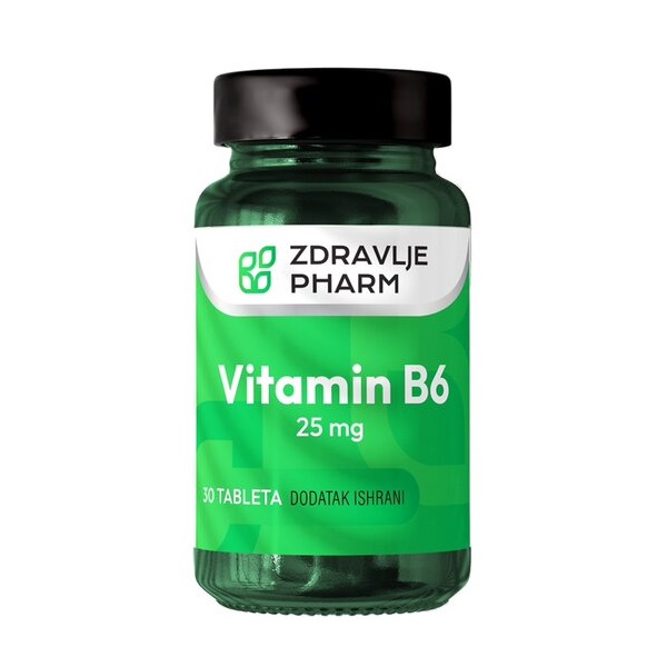Vitamin B6 25 mg 30tbl. Zdravlje  Pharm