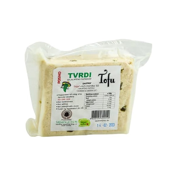 Tofu tvrdi sa jalapeno paprikom 1kg ULJARICA SSM