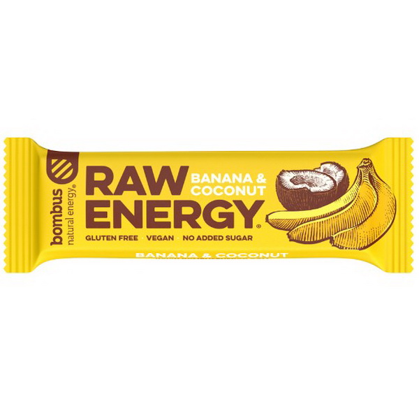 Raw Energy Banana i Kokos 5OGg Bombus