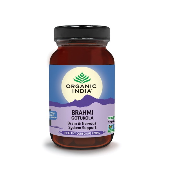 BRAHMI GOTU KOLA organski vegan suplement 90 kapsula Organic India