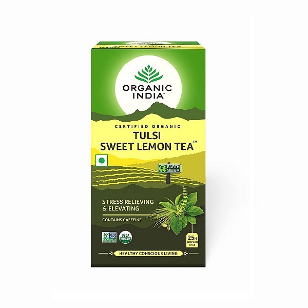 TULSI SWEET LEMON čaj sa kofeinom 25 kesica Organic India