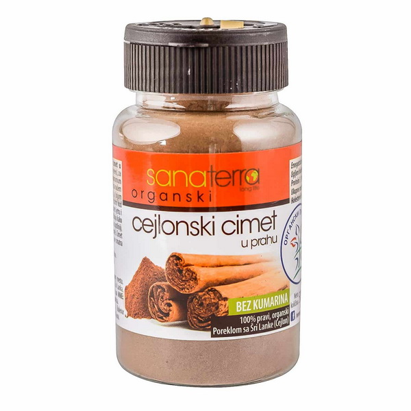 Cejlonski cimet u prahu organski 40g Sanaterra  