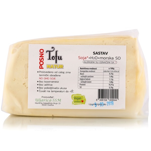 Tofu  natural Uljarica SSM 1kg