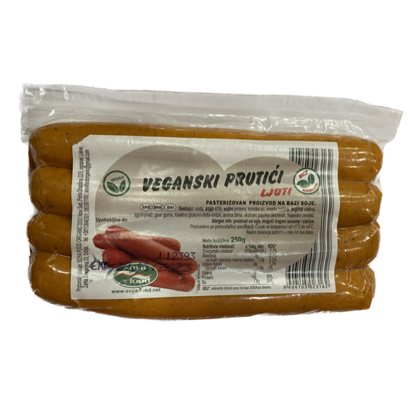 Veganski prutići ljuti 250g Soya Food