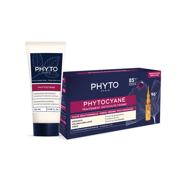 PHYTOCYANE SET 1 - WOMEN REACTIONAL TRETMAN 12X5ML + POKLON ŠAMPON 100ML