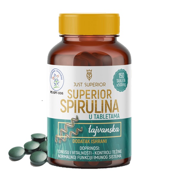 Organska tajvanska  spirulina u tabletama 150x500mg